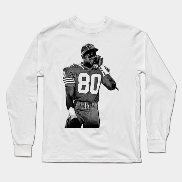 Jerry Rice - Flash 80 Long Sleeve T-Shirt by Zluenhurf